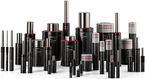 nitrogen gas springs arranged